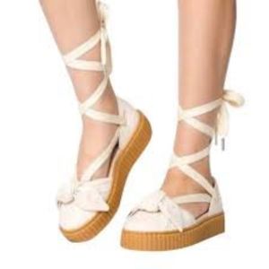 PUMA X FENTY lace up bow creeper sandal